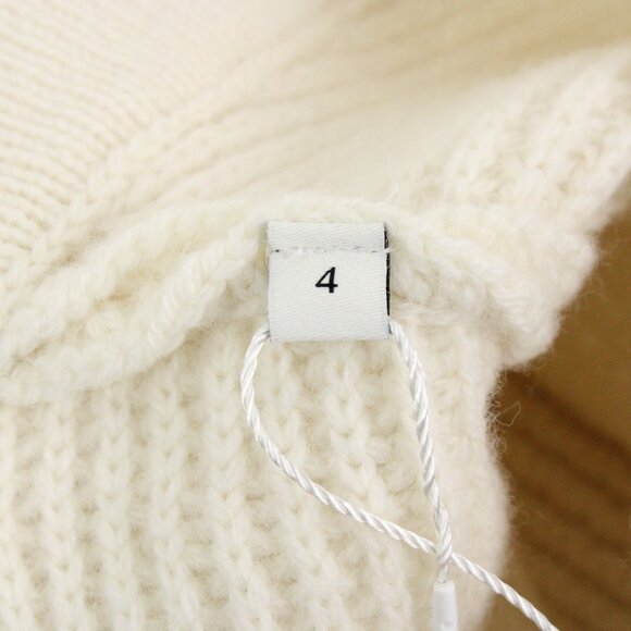 NWT Sandro Martie Cardigan in Ecru with Black Braided Velvet Trim FR Size 4/XL - Picture 12 of 16